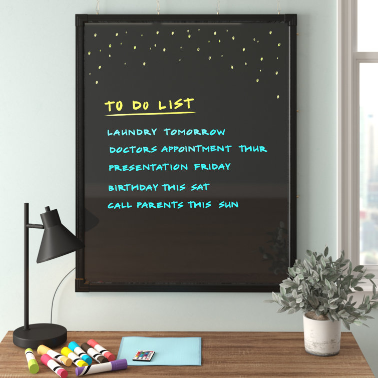 Ebern Designs LED Illuminated Wall Mounted Dry Erase Board & Reviews